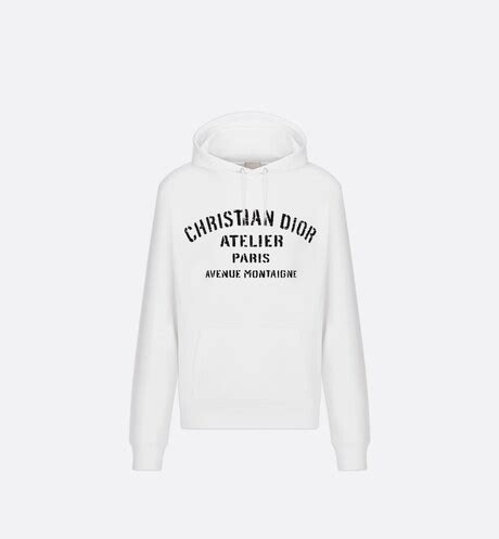 Sweatshirt à capuche CHRISTIAN DIOR ATELIER, coupe relax 